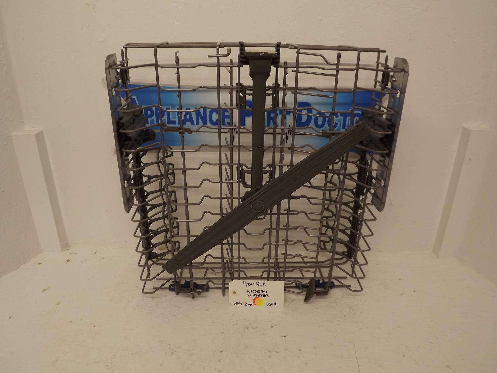 Whirlpool Dishwasher W10312791 W10728863 Upper Rack Used Whirlpool Dishwasher W10312791 W10728863 Upper Rack Used